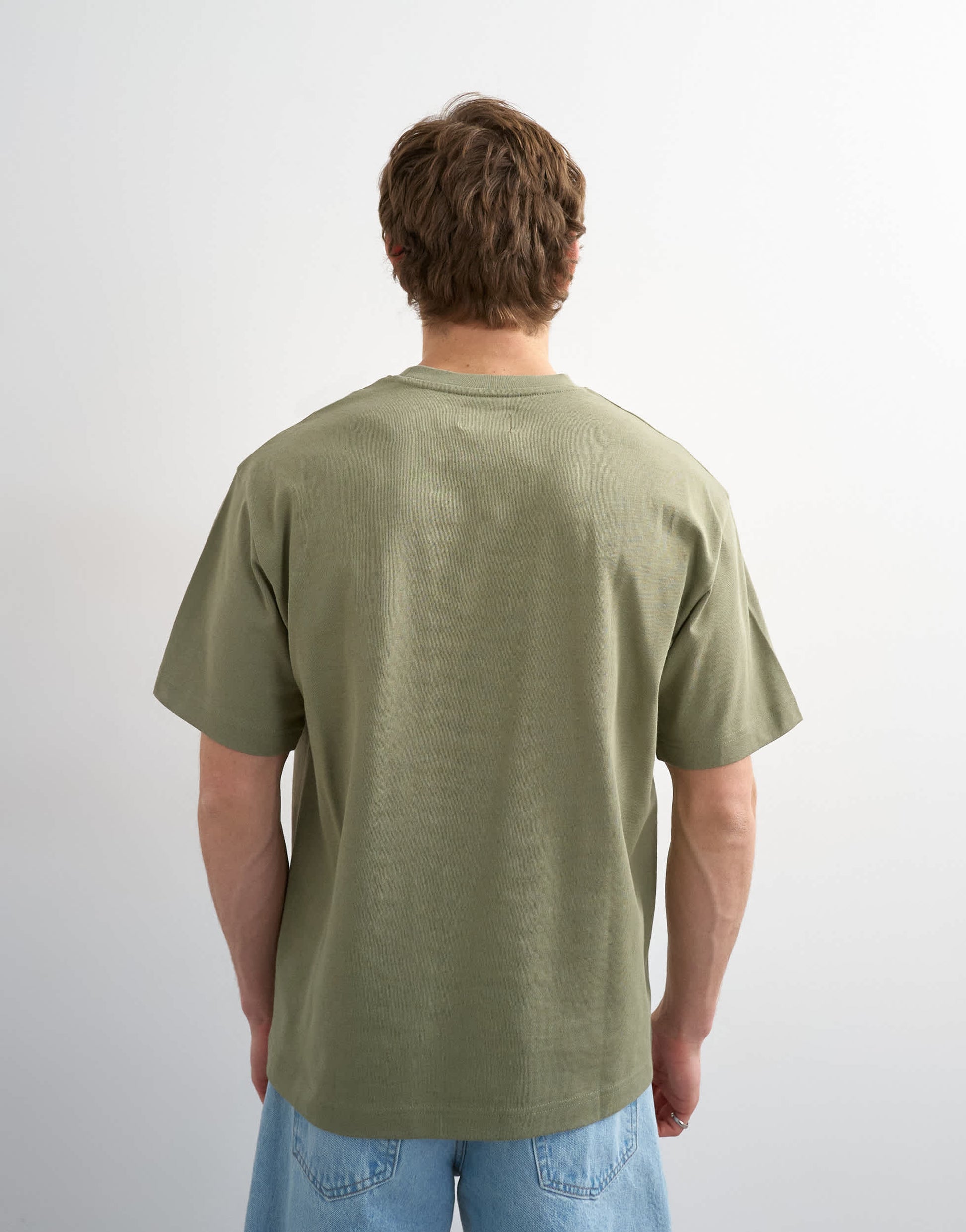 Topman 3 pack relaxed fit t-shirt in white, black and olive