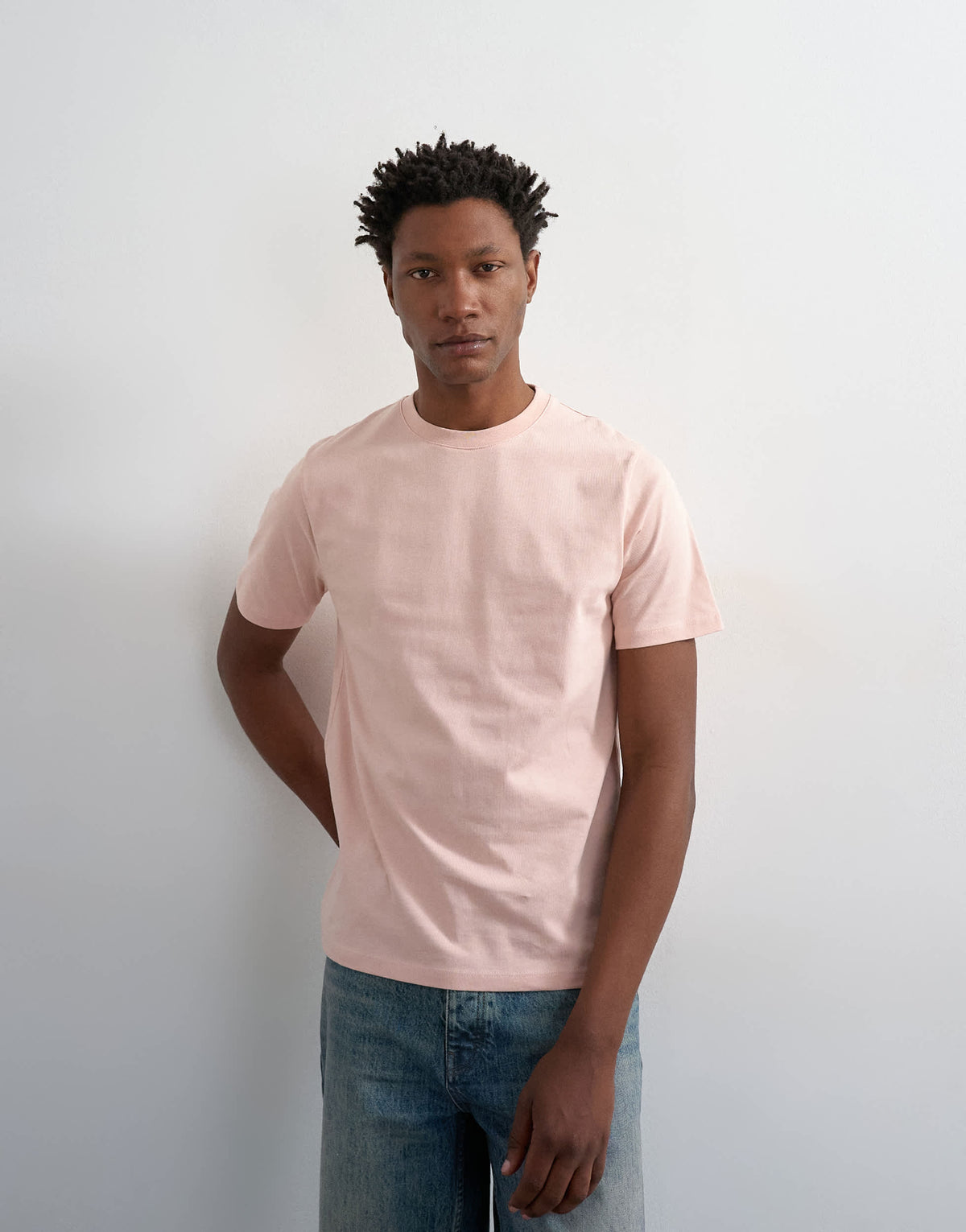 Topman 3 pack classic fit t-shirt in navy, ecru and pink