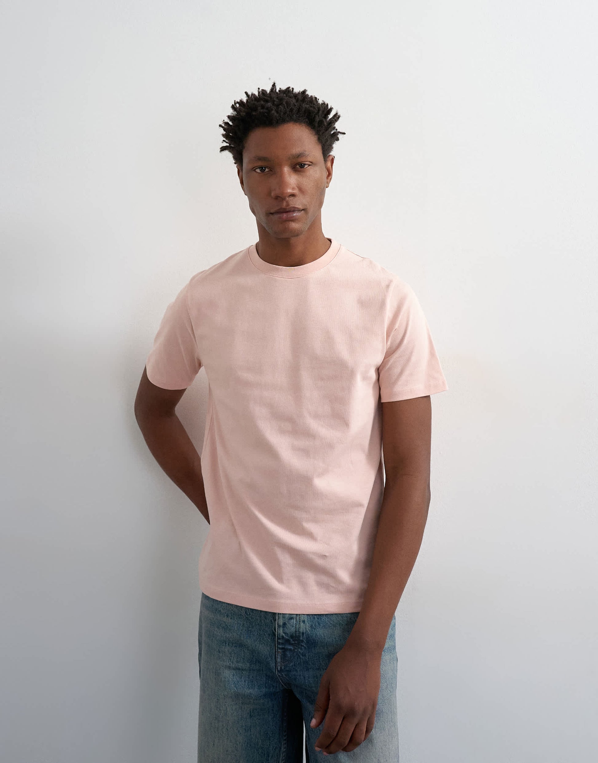 Topman 3 pack classic fit t-shirt in navy, ecru and pink