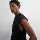 Débardeur coupe décontractée Topman noir