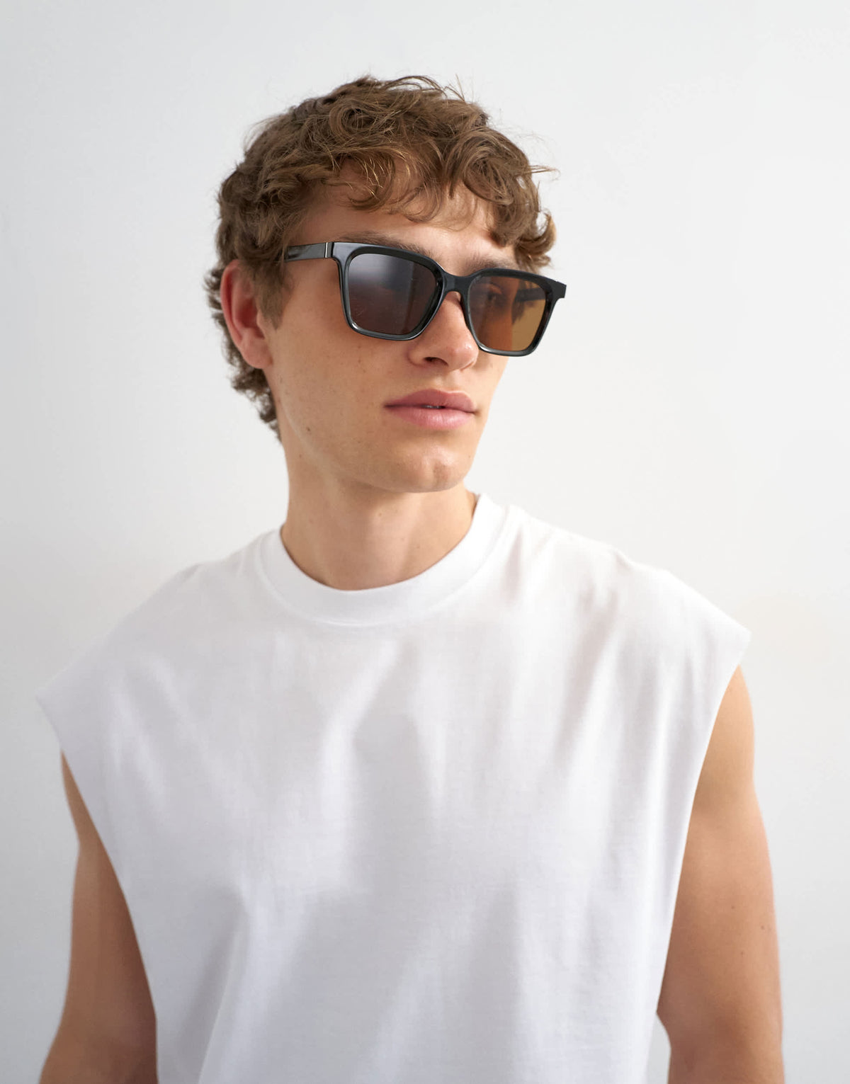 Topman relaxed fit sleeveless t-shirt in white