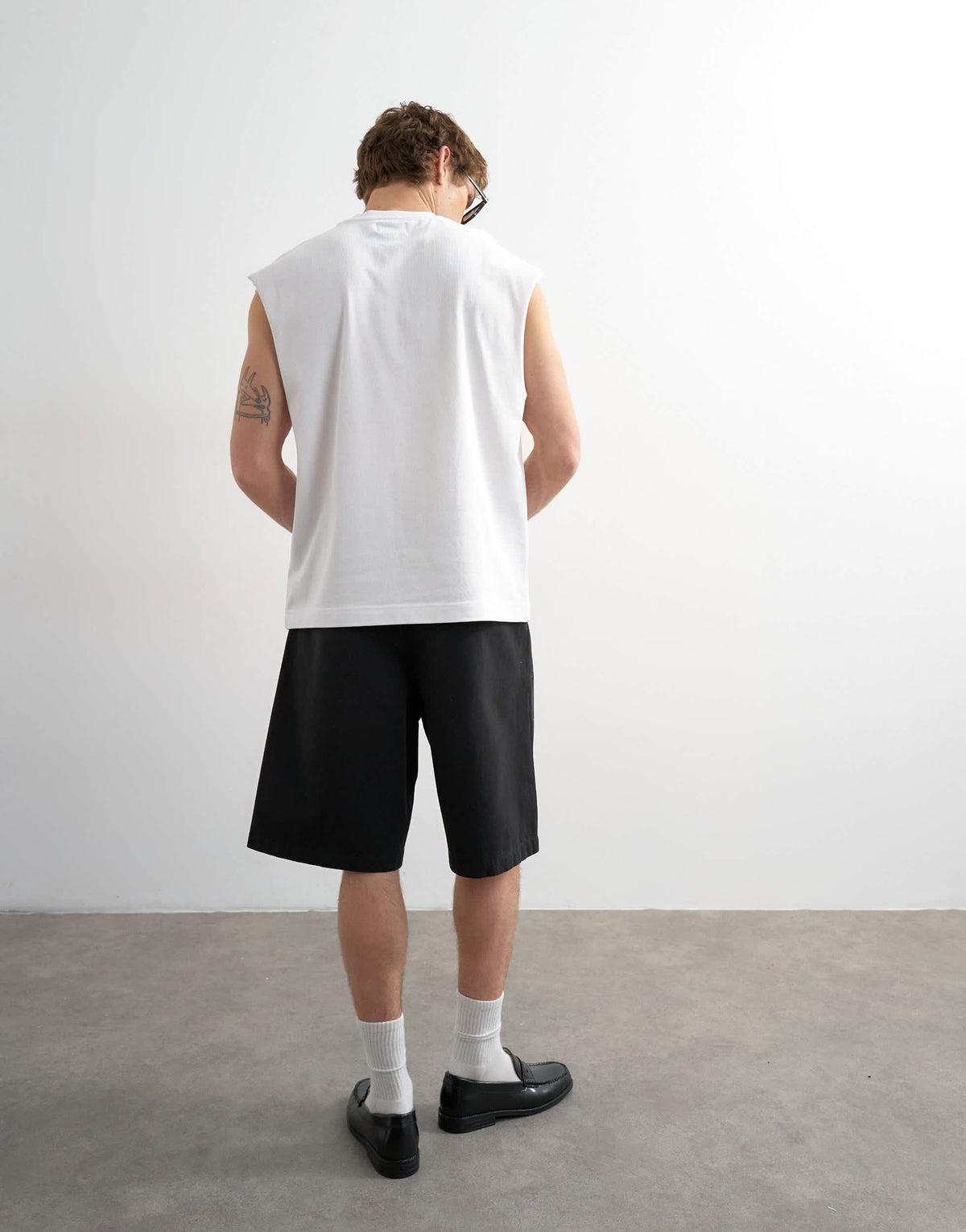 Topman relaxed fit sleeveless t-shirt in white