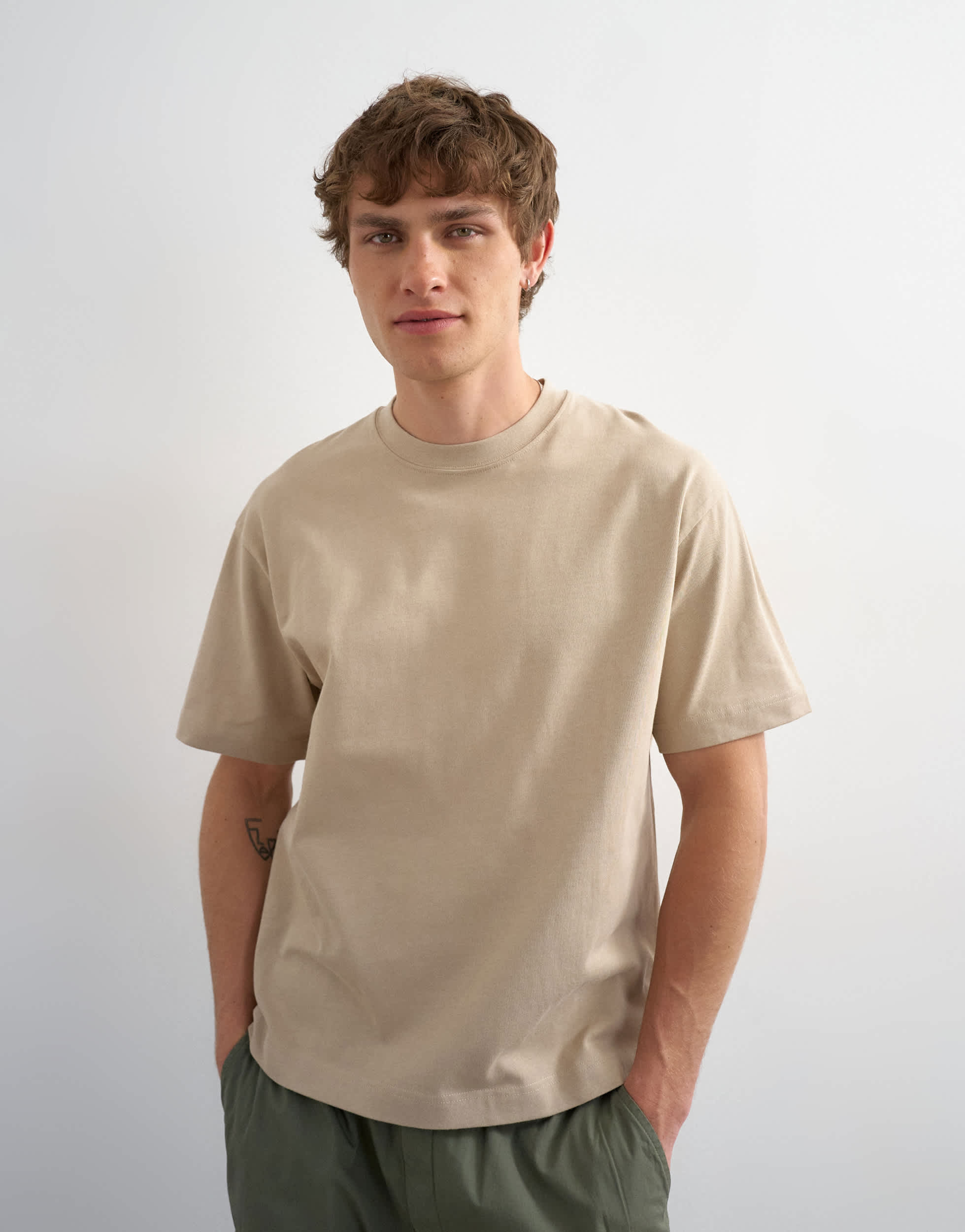 Topman relaxed fit t-shirt in stone
