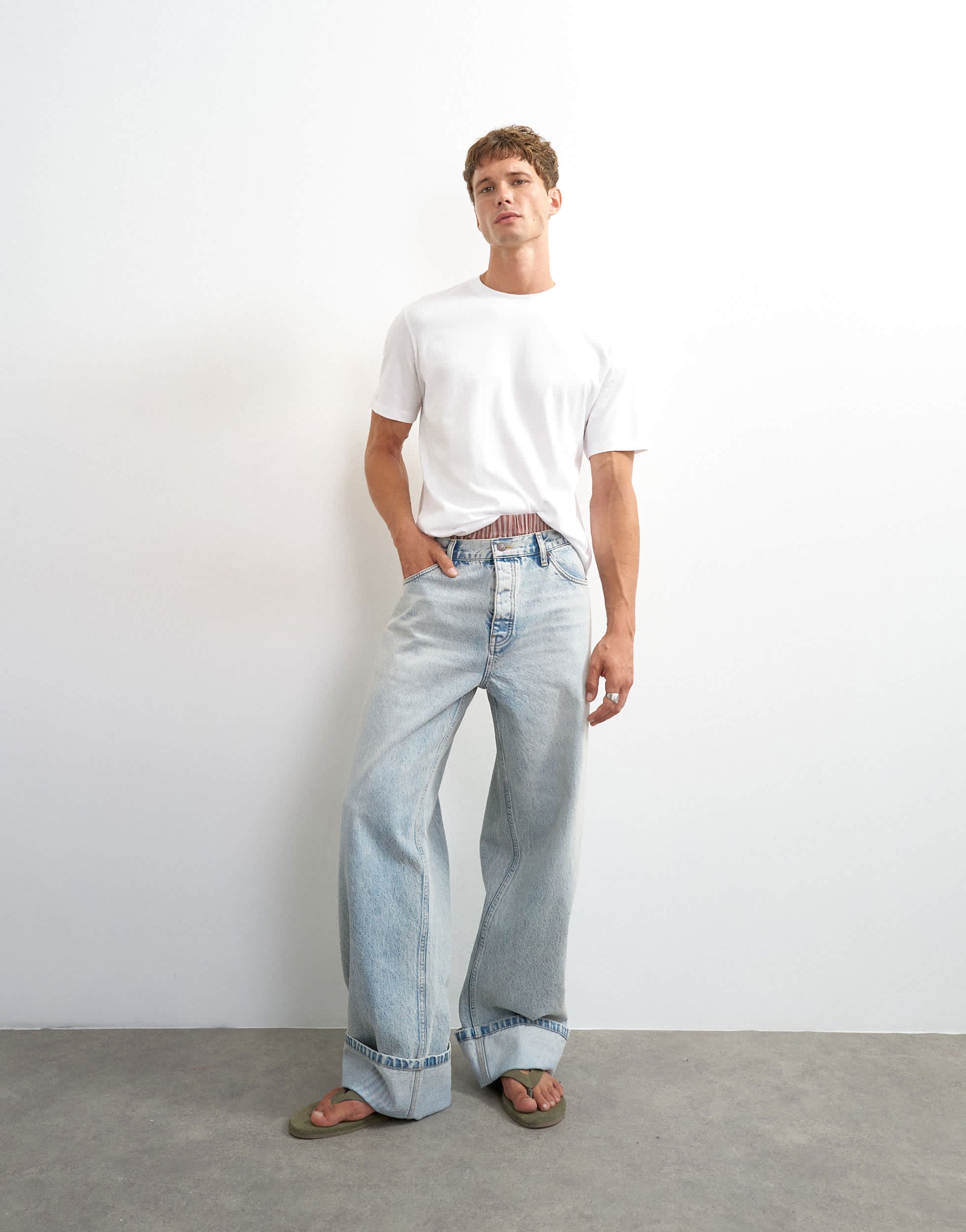 Topman 5 pack classic fit t-shirt in black, white, khaki, navy and stone