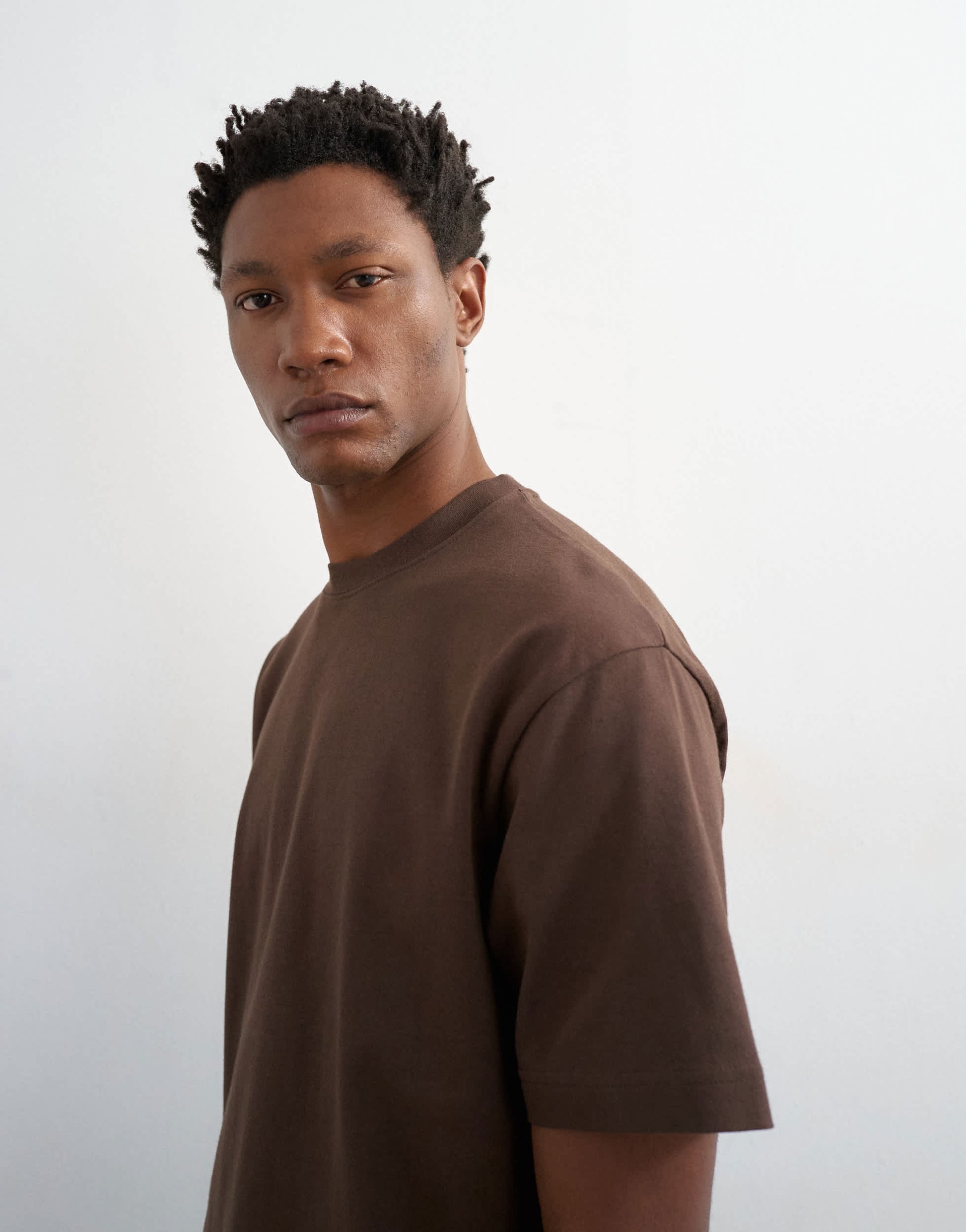Topman 3 pack relaxed fit t-shirt in brown, stone and blue 
