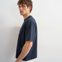 Topman relaxed fit cropped t-shirt in navy