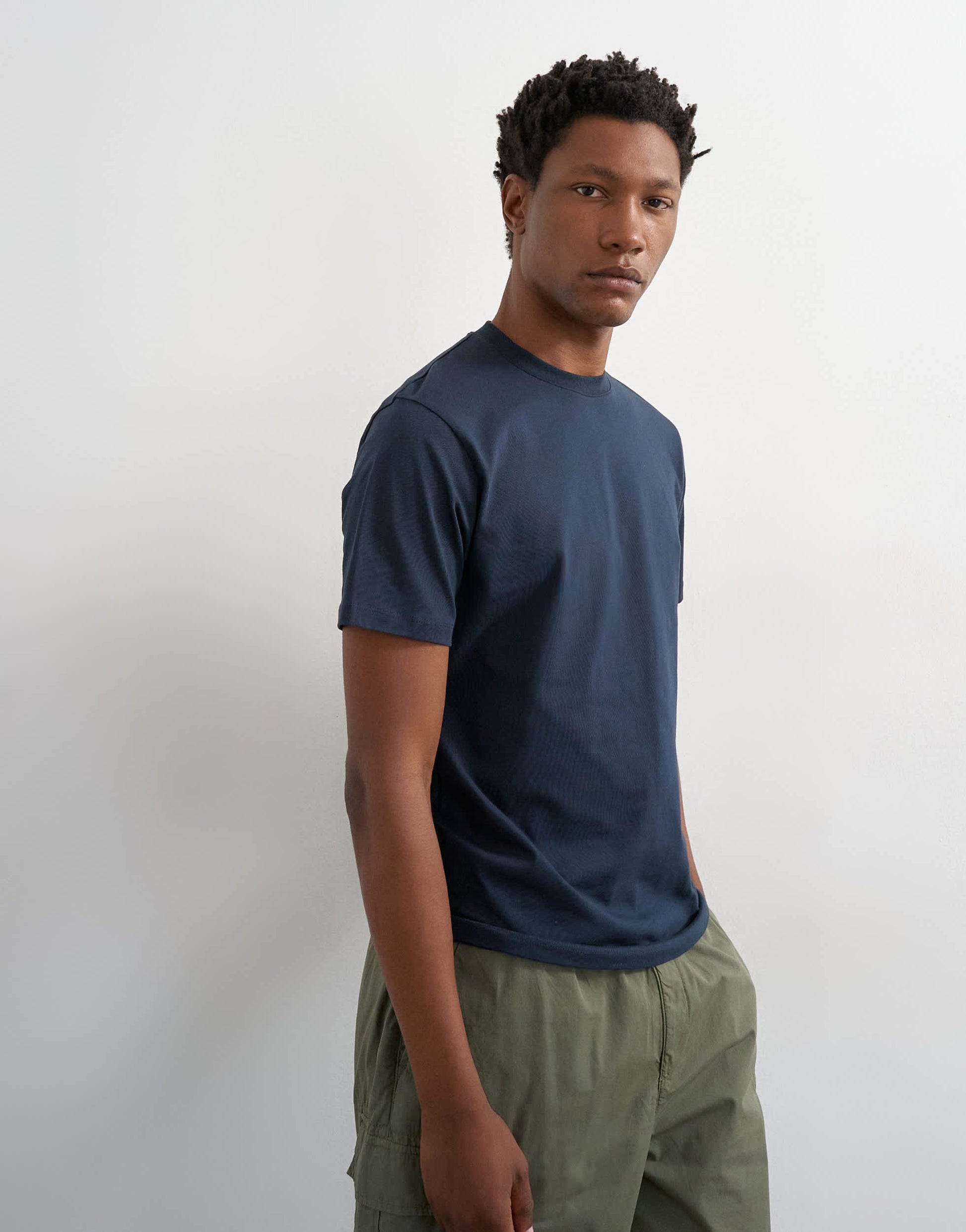 Topman classic fit t-shirt in navy