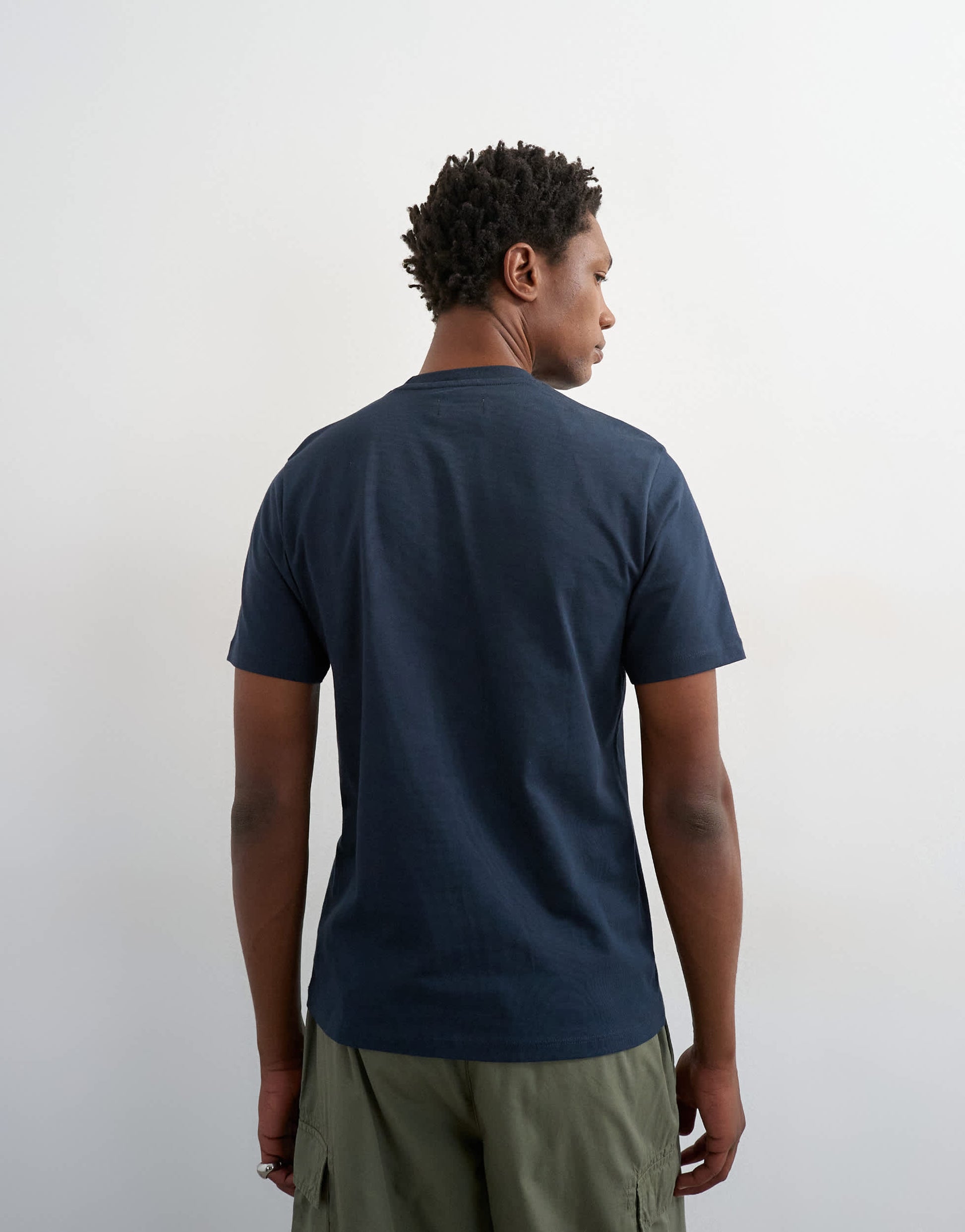 Topman classic fit t-shirt in navy