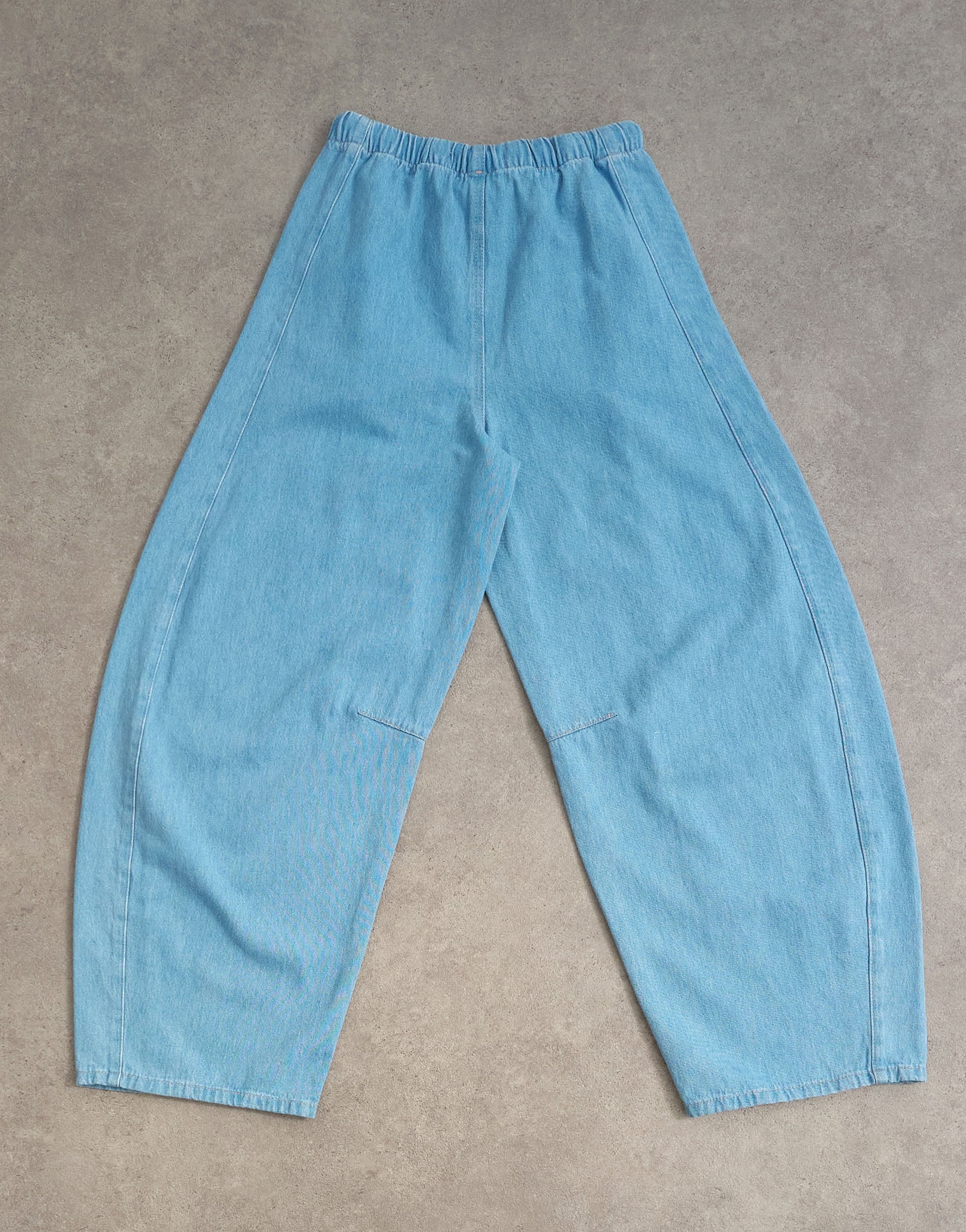 Topshop pull on barrel jean in summer blue 