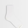 Topshop sheer ribbed sock in white