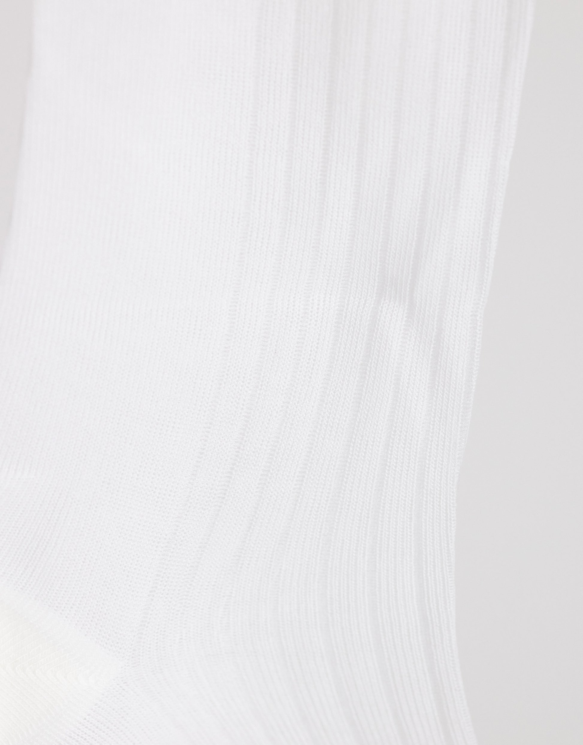 Topshop sheer ribbed sock in white