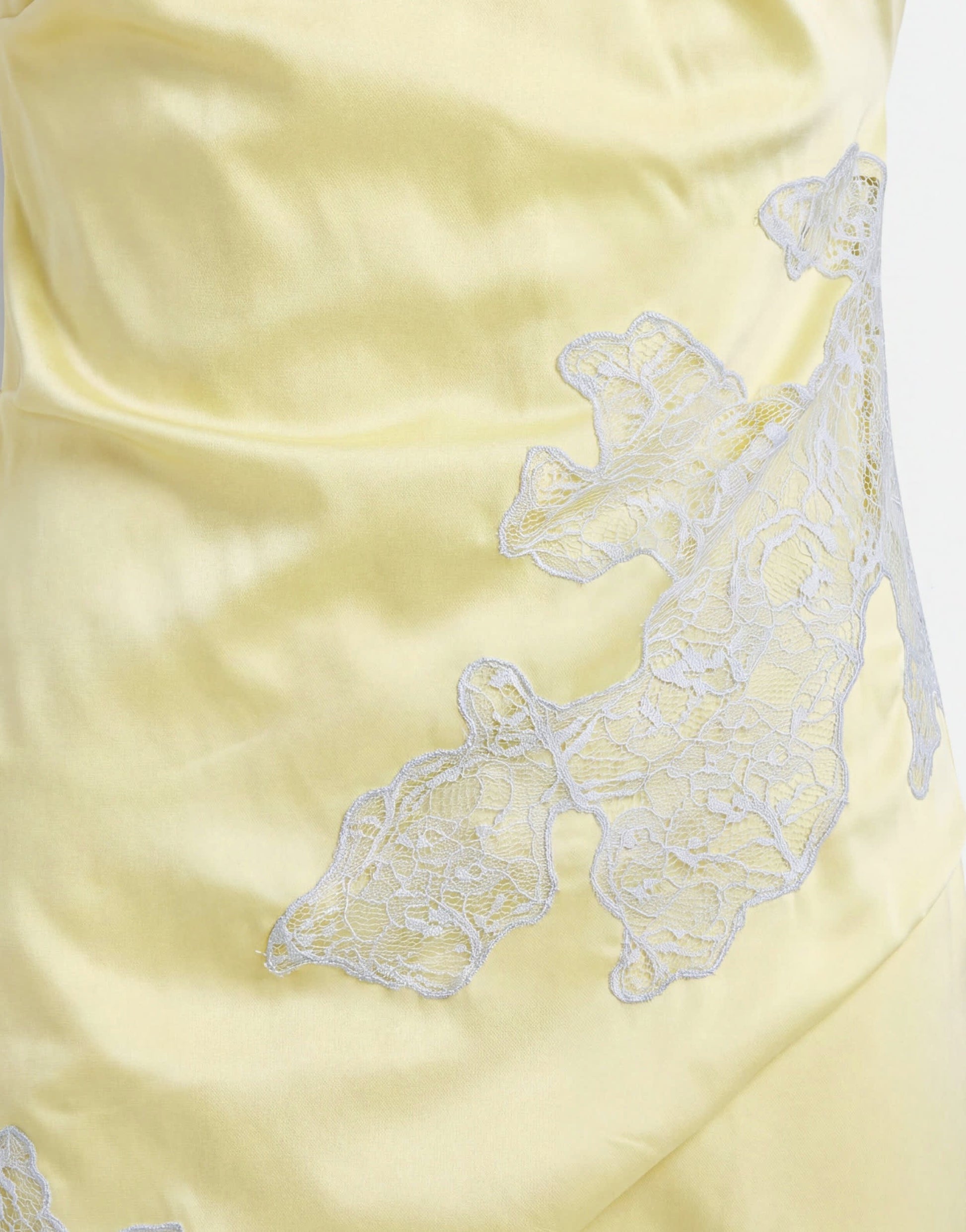 Topshop satin halter neck lace hem occasion maxi dress in lime and blue