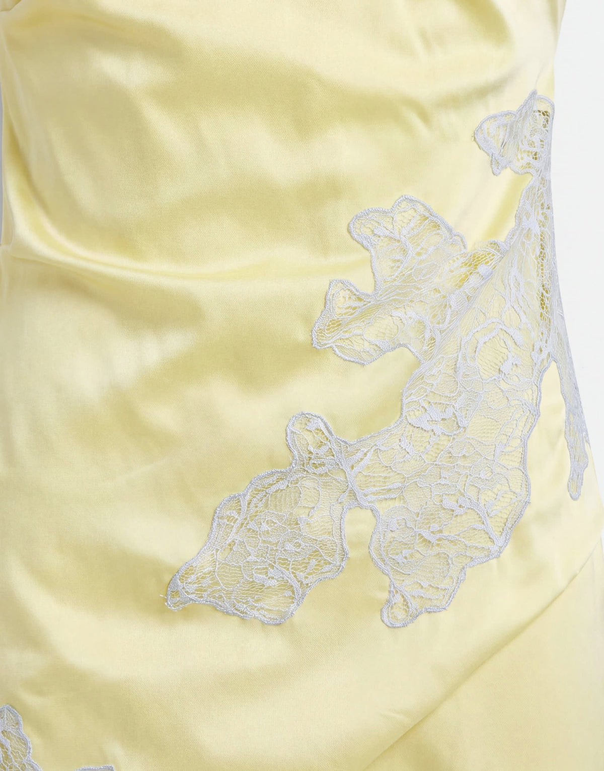 Topshop satin halter neck lace hem occasion maxi dress in lime and blue
