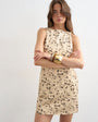 Topshop denim shift dress in deer print