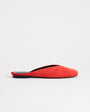 Topshop Atlas mule flat shoe in red