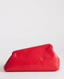 Topshop Anna medium angular clutch bag in red