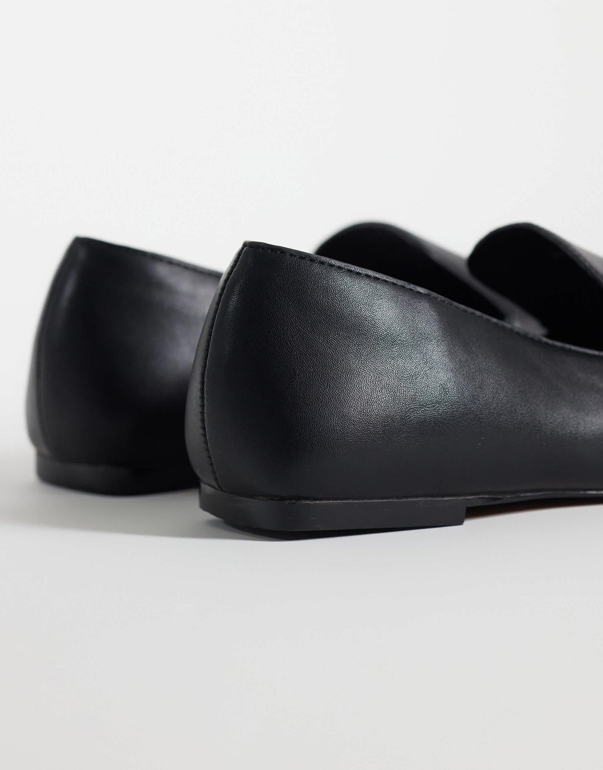 Topshop Denise slip on flat shoe in black