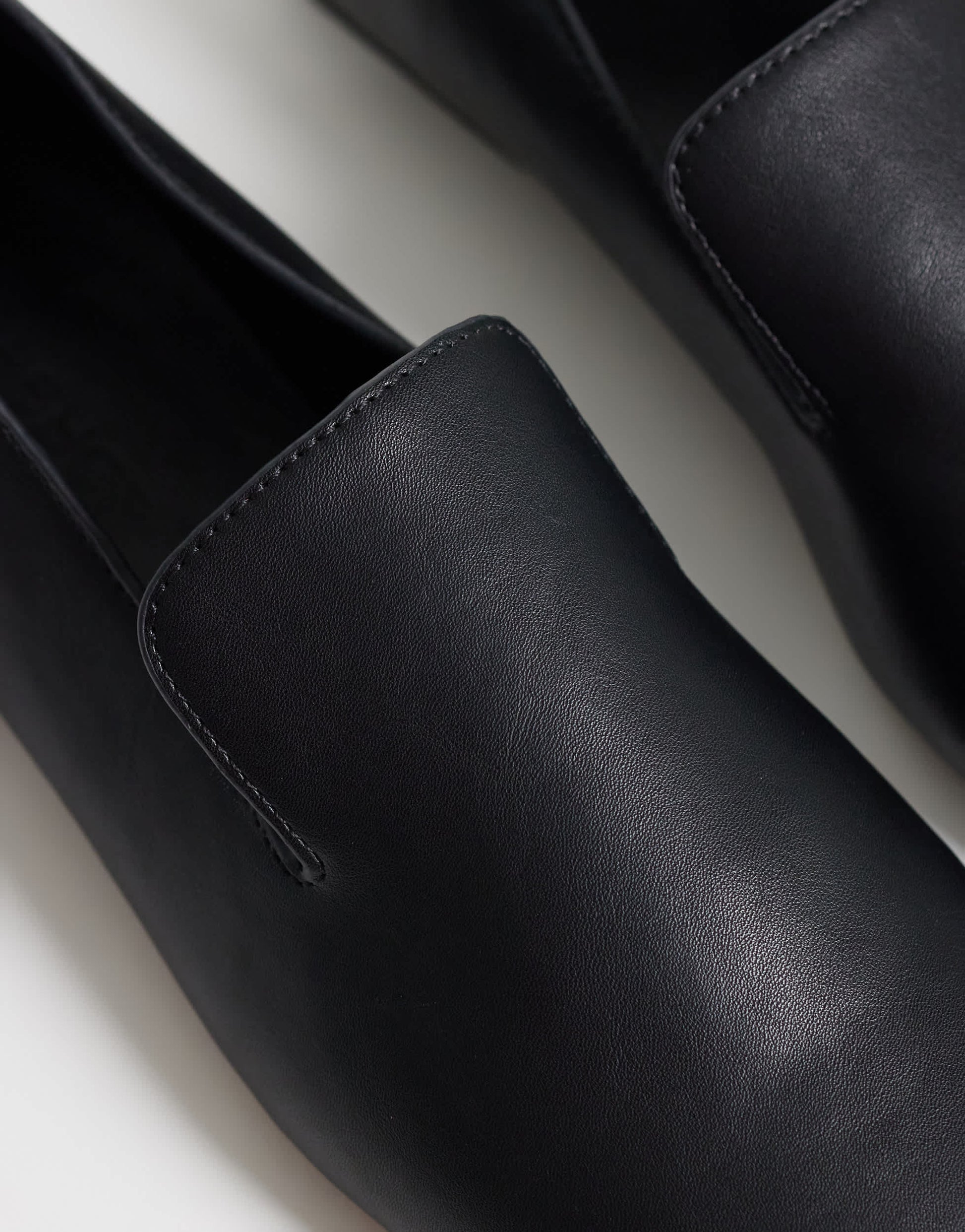 Topshop Denise slip on flat shoe in black