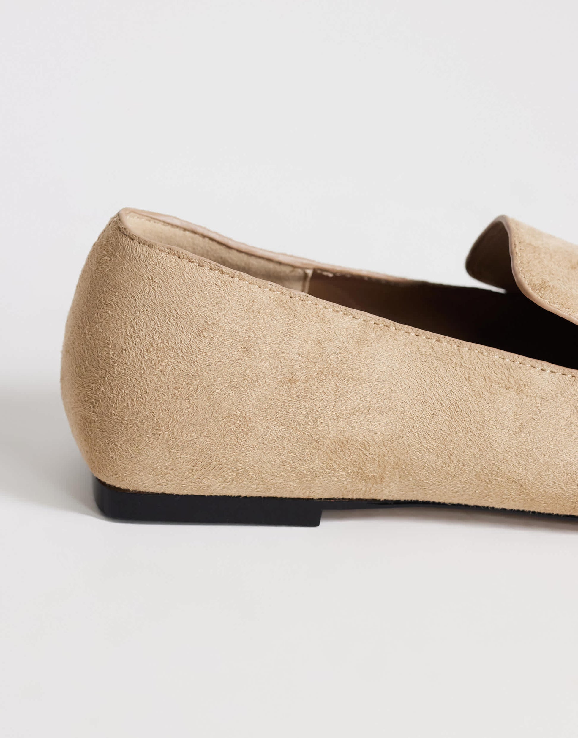 Topshop Denise slip on flat shoe in taupe