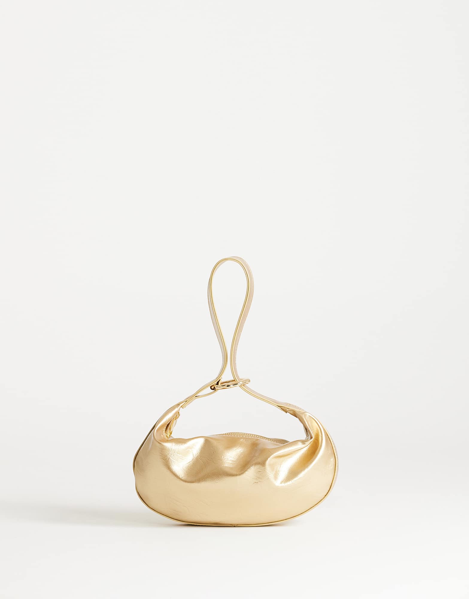 Topshop Grace scoop grab bag in gold