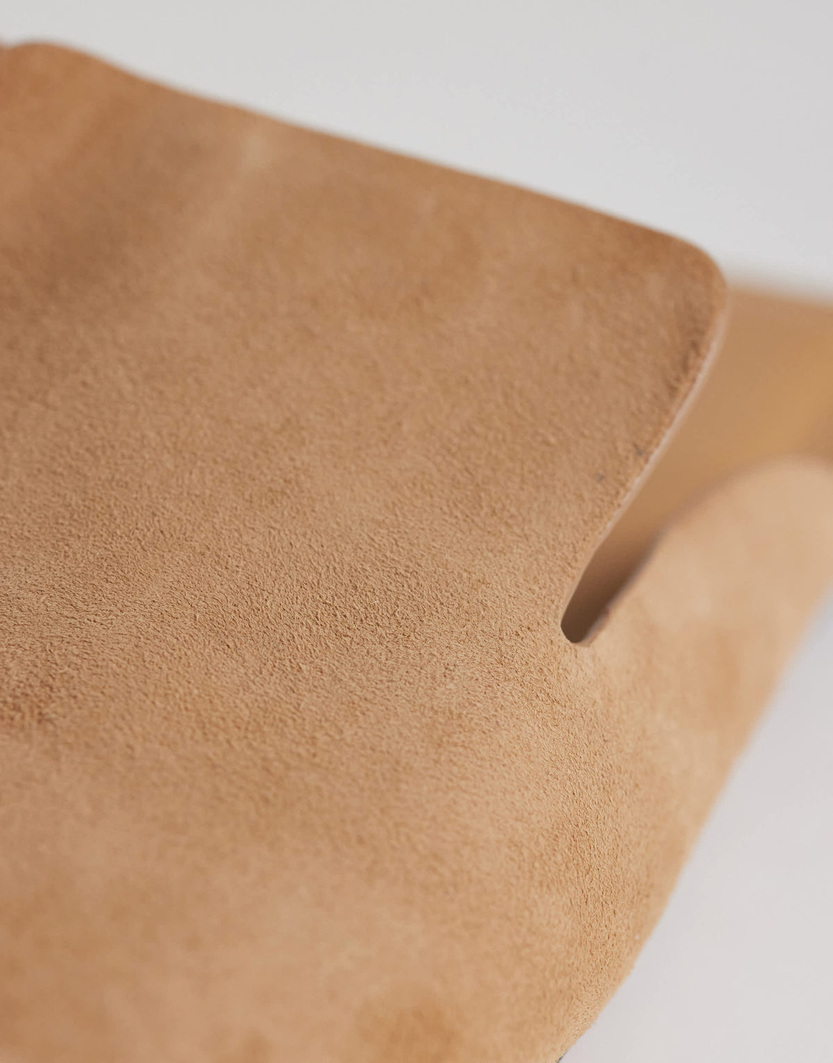 Topshop Della real suede mule in camel