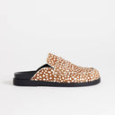 Topshop Addie hair on real leather mule loafer in mini deer print 