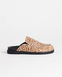 Topshop Addie hair on real leather mule loafer in mini deer print 