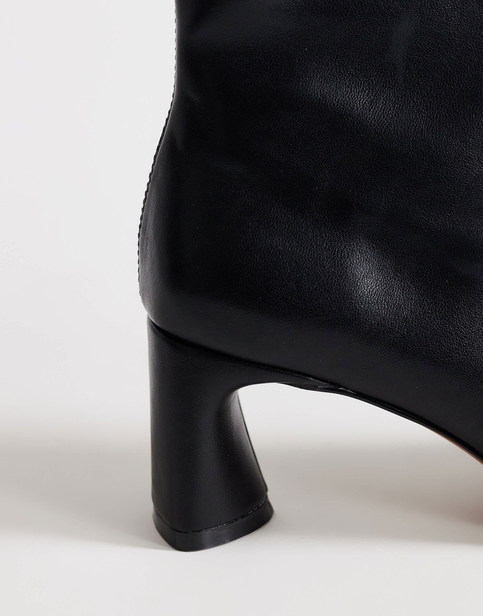 Topshop Kenna block heel ankle boot in black