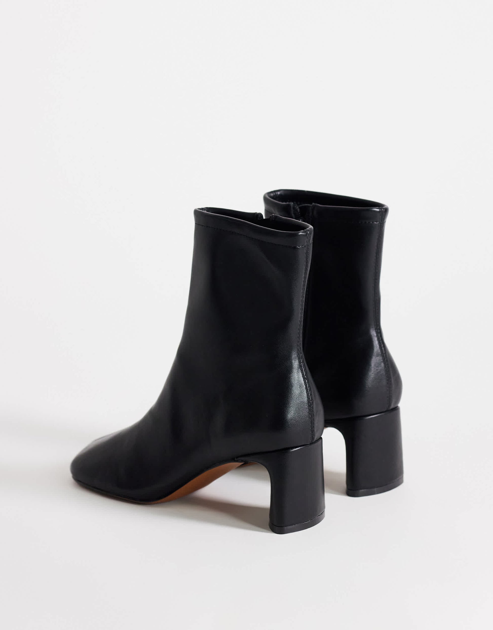Topshop Kenna block heel ankle boot in black