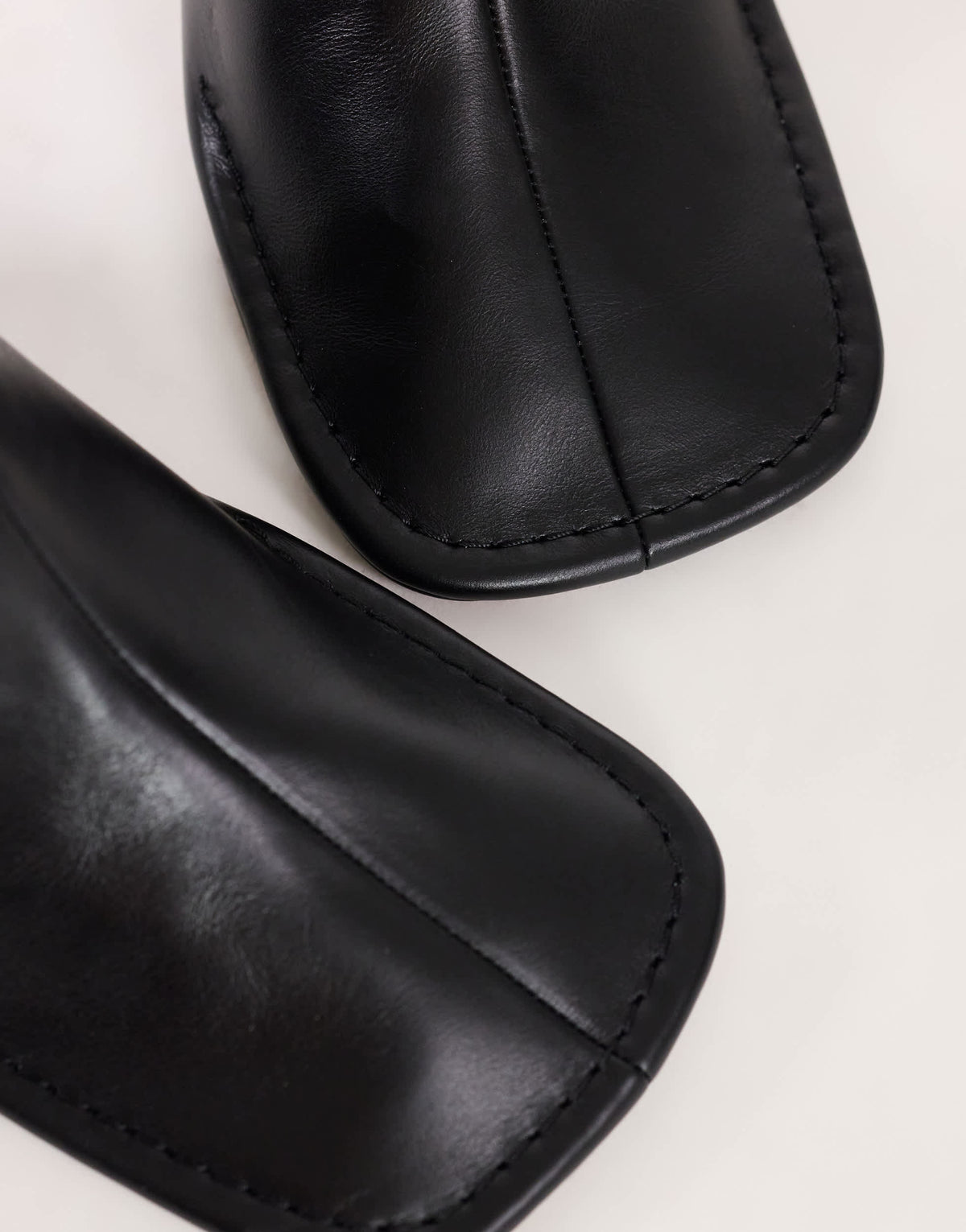 Topshop Pamela real leather block heel ankle boot in black