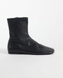 Topshop Kameron real leather flat ankle boot in black