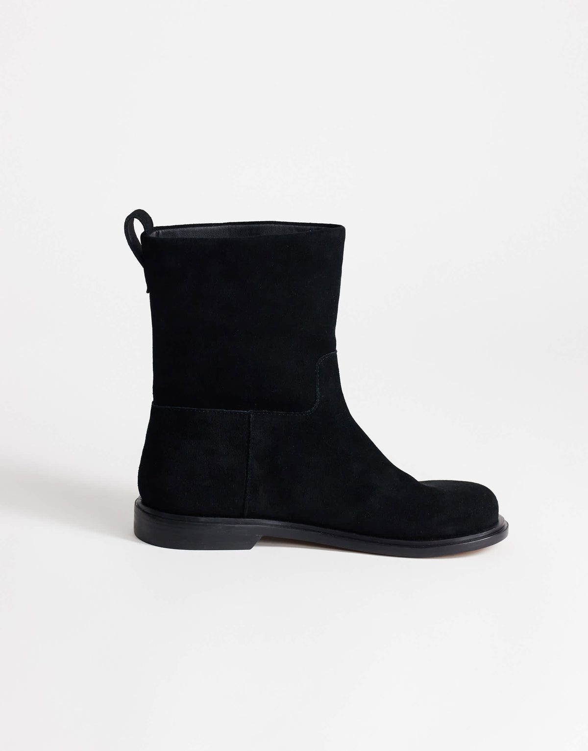 Topshop Pascal real leather ankle boot in black