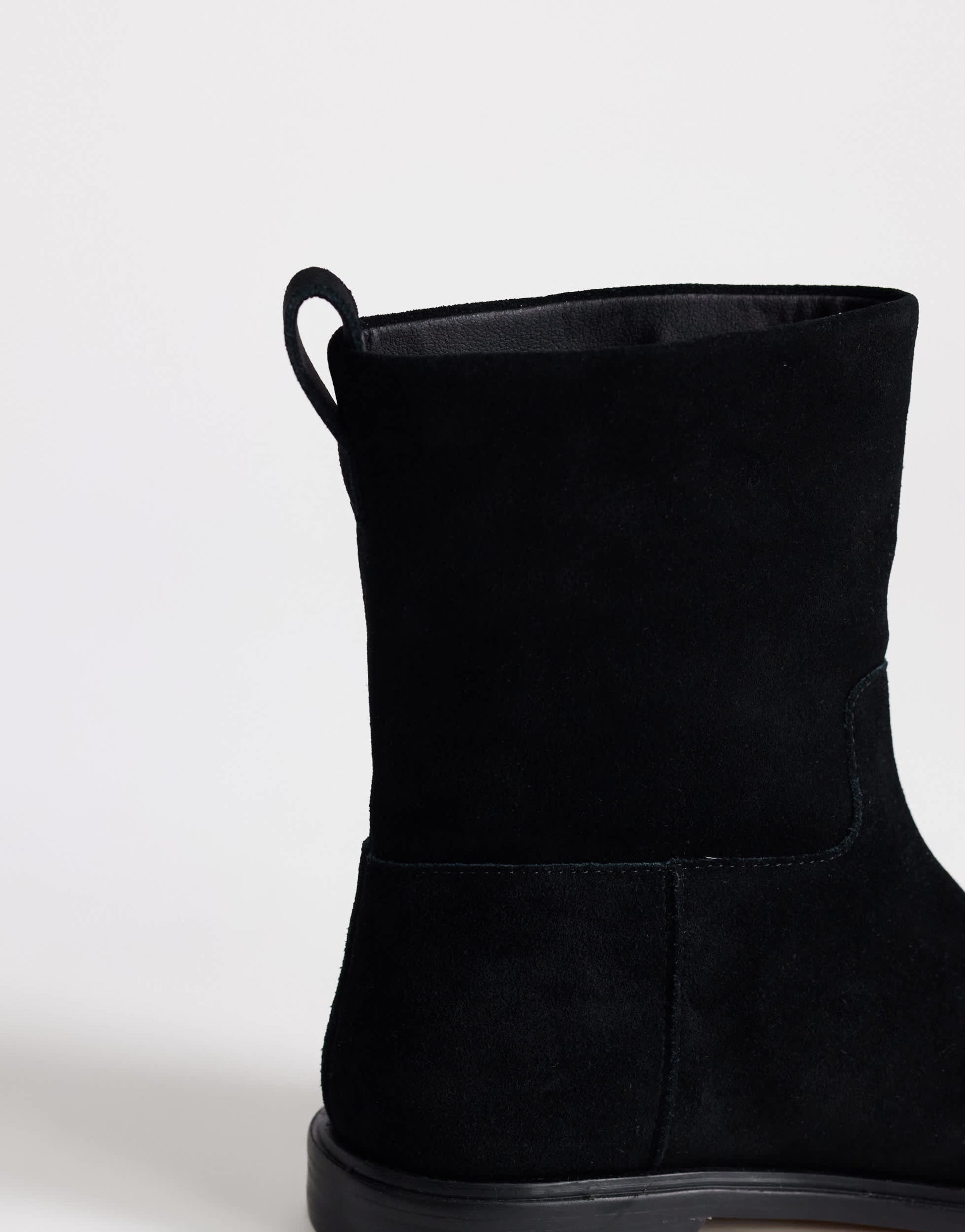 Topshop Pascal real leather ankle boot in black