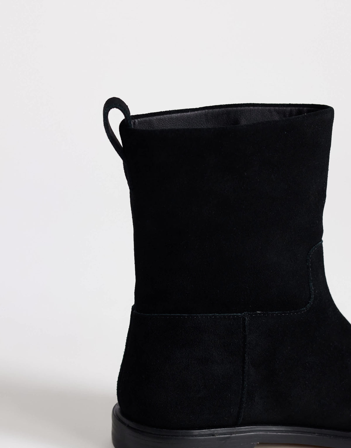 Topshop Pascal real leather ankle boot in black