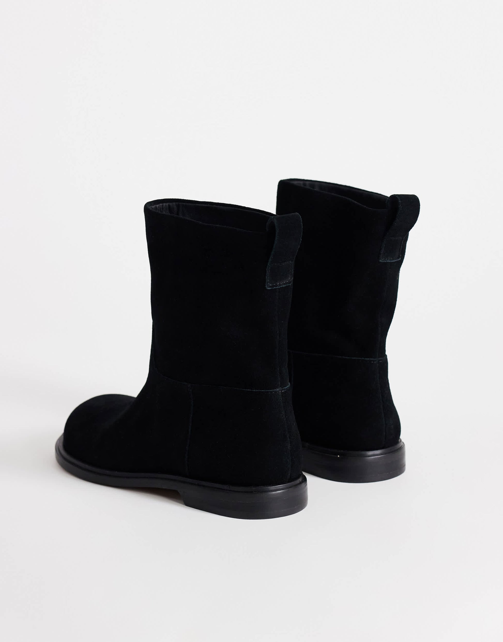 Topshop Pascal real leather ankle boot in black