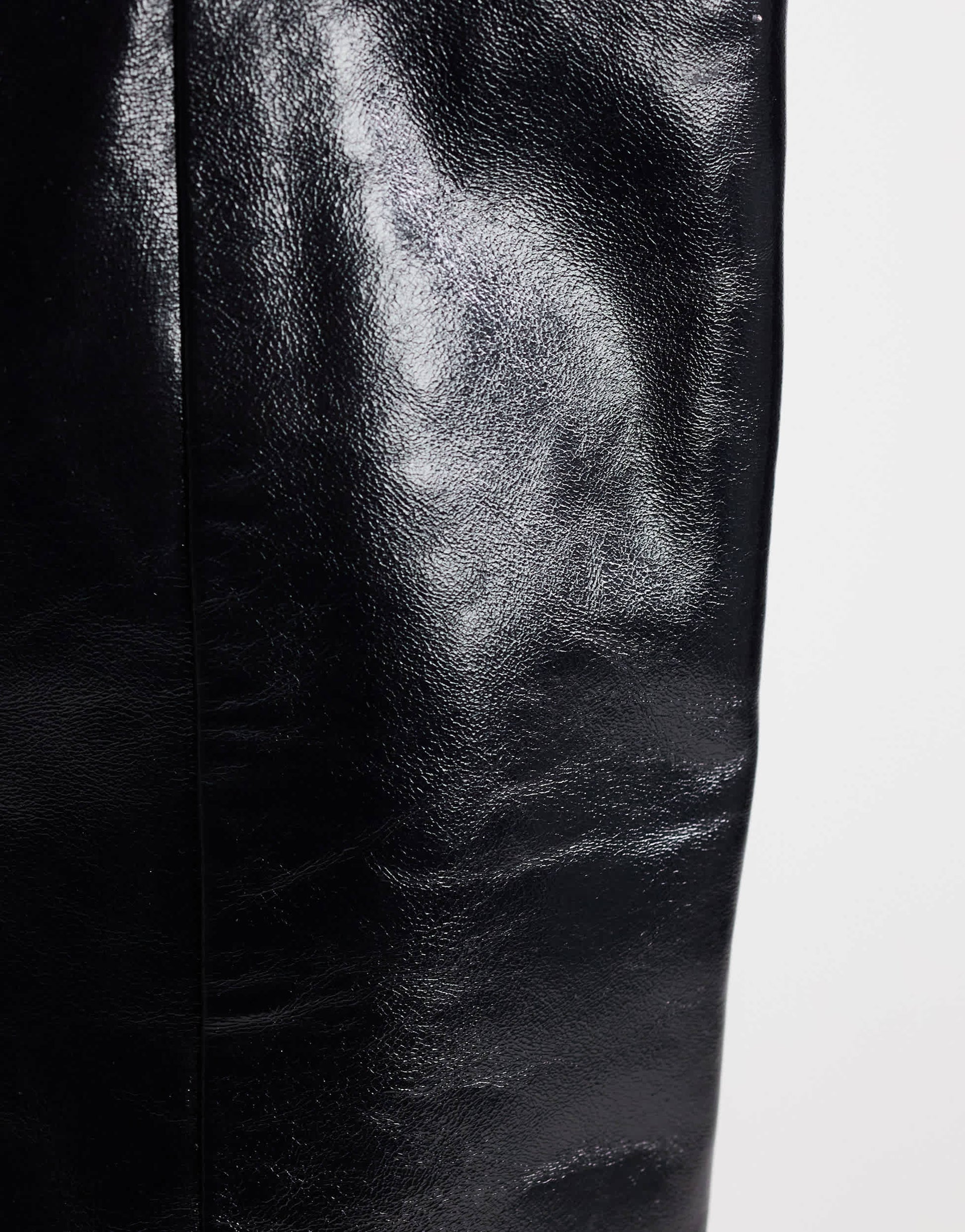 Topshop Pablo real leather pull on western boot in black