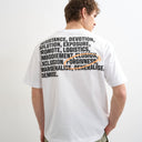 Topman T-Shirt mit Relaxed Fit und Vergebungs-Print auf Vorder- und Rückseite in Schwarz