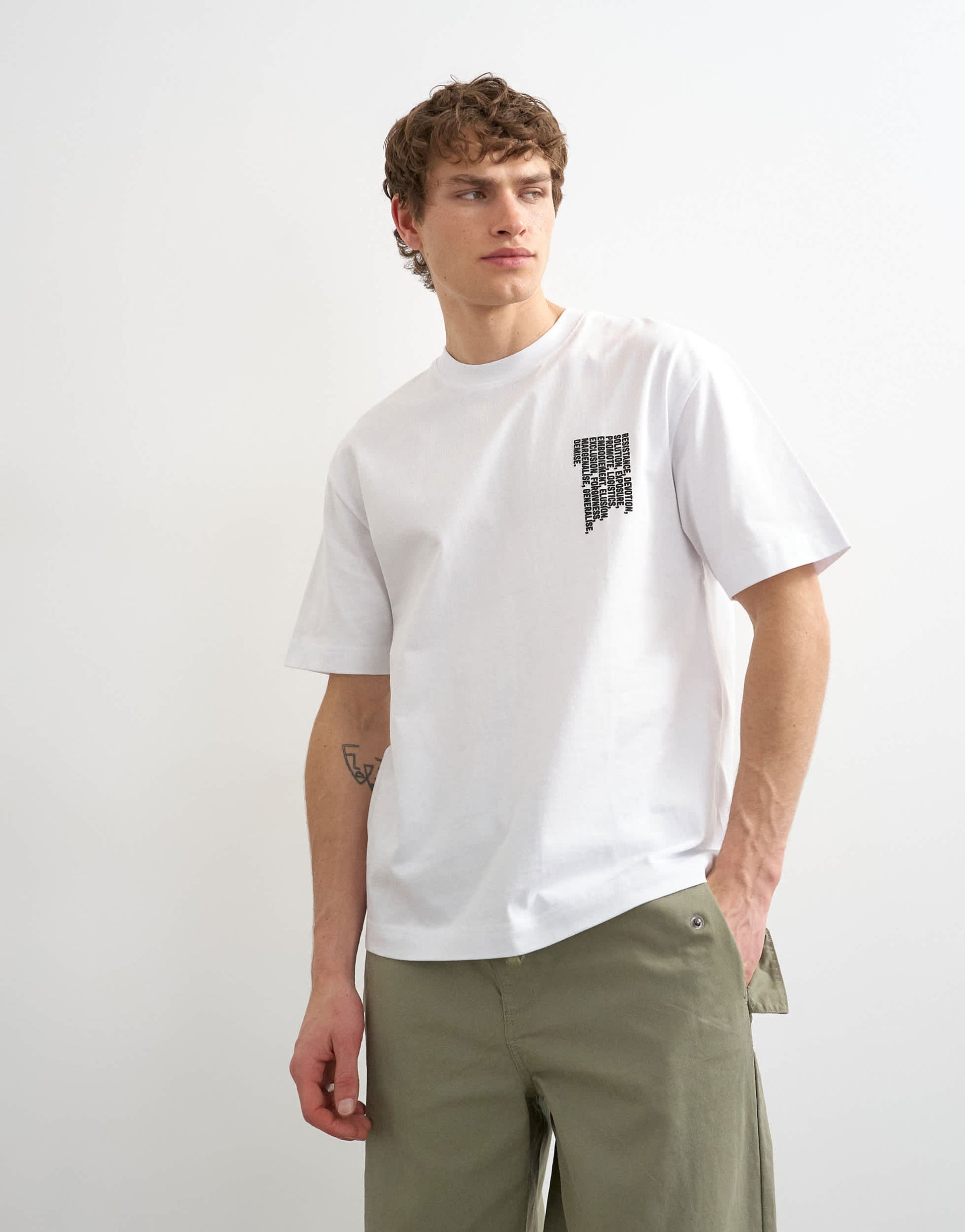 Topman relaxed fit t-shirt with front and back forgiveness print in black