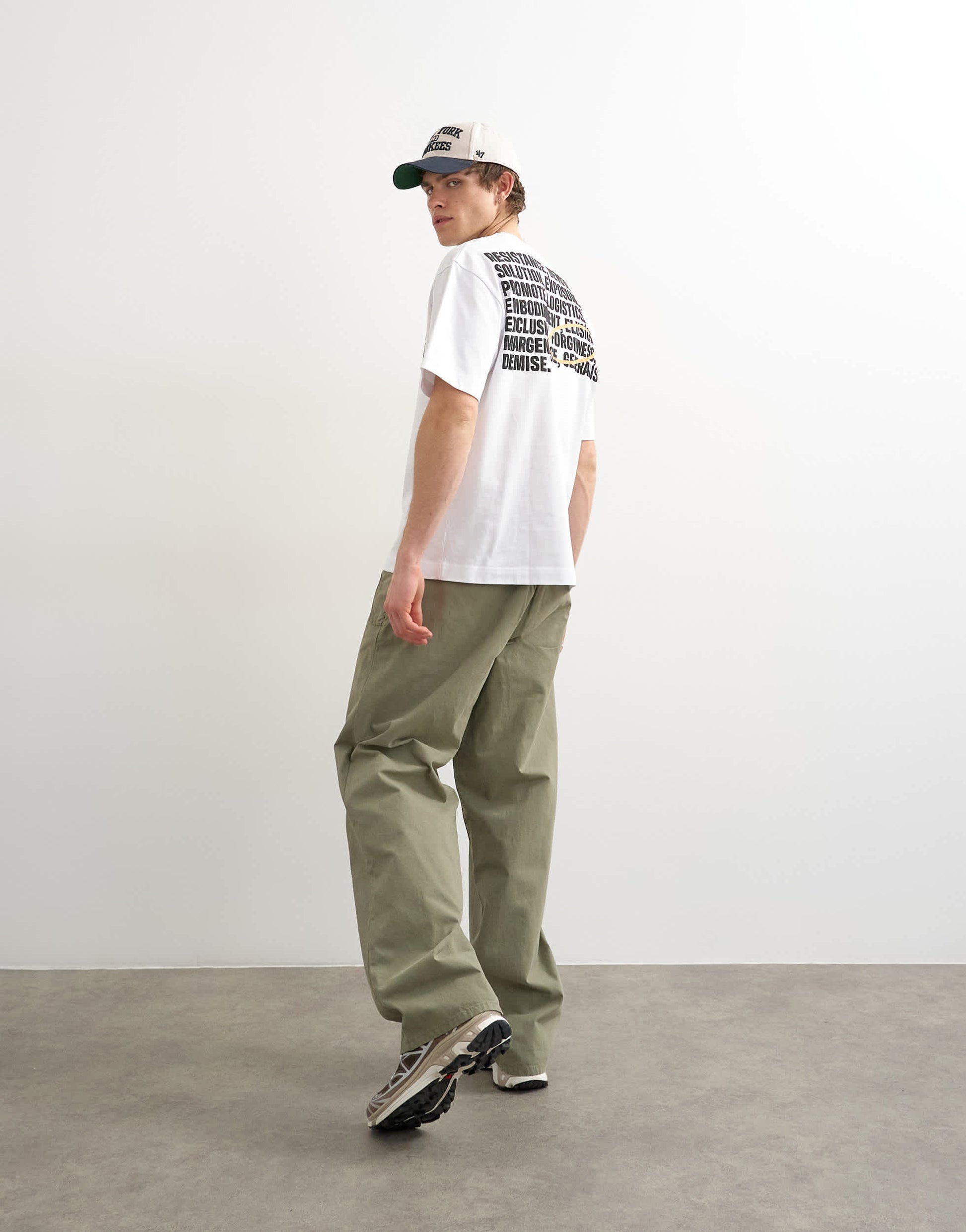 Topman relaxed fit t-shirt with front and back forgiveness print in black