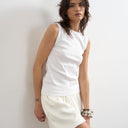 Topshop slim tank in white