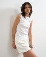 Topshop slim tank in white