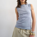 Topshop slim tank in dusty blue
