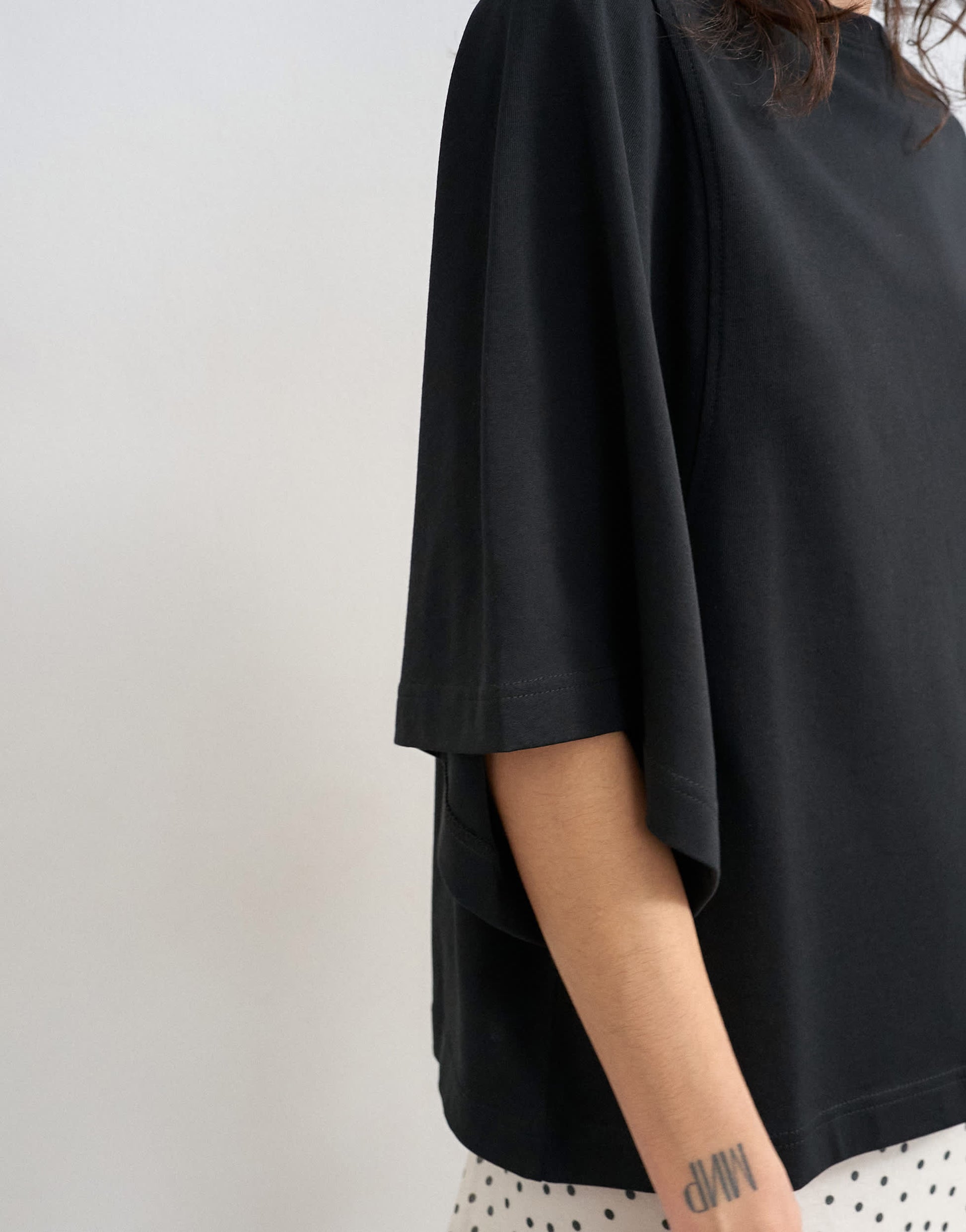 Topshop batwing t-shirt in black