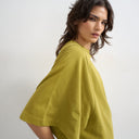 Topshop batwing t-shirt in green