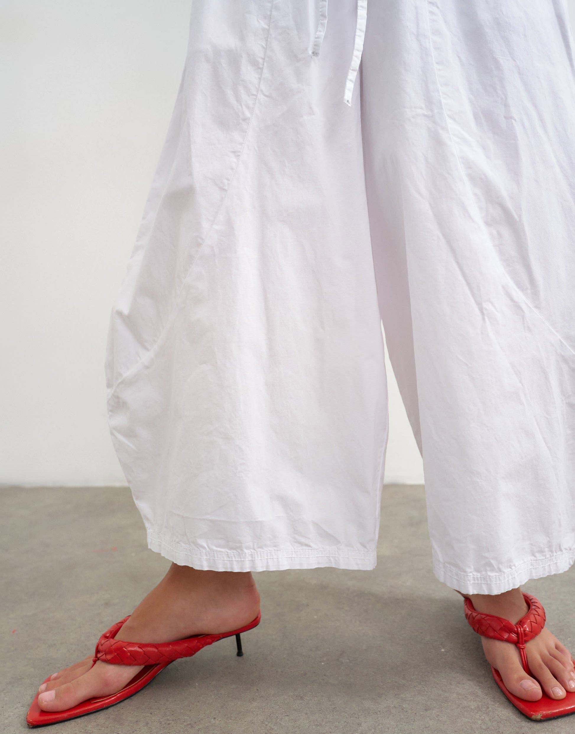Topshop techy horseshoe trouser in white
