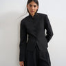 Topshop co ord drummer jacket in black