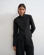 Topshop co ord drummer jacket in black