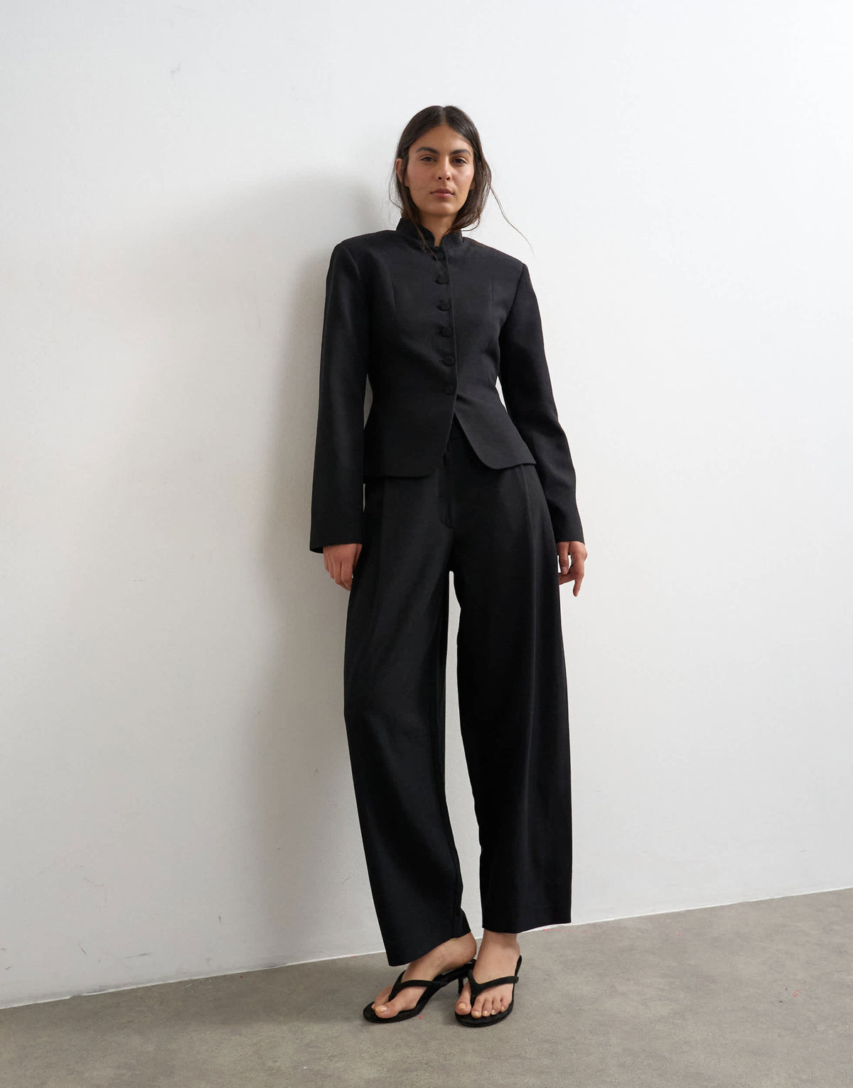 Topshop co ord drummer jacket in black
