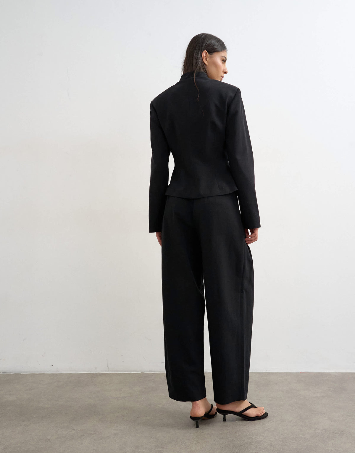 Topshop co ord drummer jacket in black
