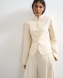 Topshop co ord drummer jacket in ecru